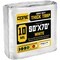 Core Tarps Heavy Duty Tarp, 70 ft L x 0.5 mm H x 50 ft W, 10 Mil, White, Polyethylene CT-604-50X70 - alternate 1